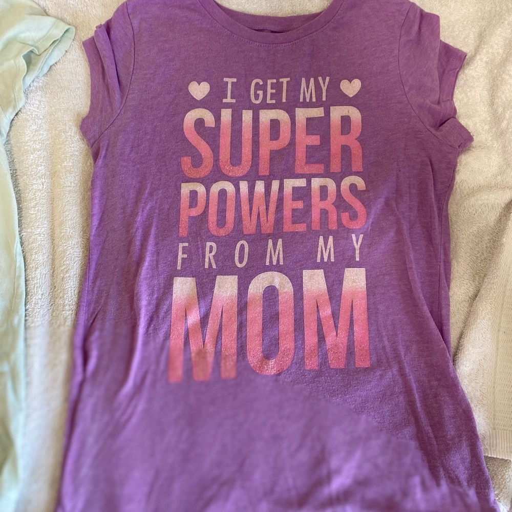 Purple graphic tee
